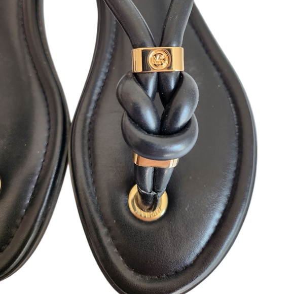 Michael Kors Holly Rope Leather Sandals Flip Flops NIB - Picture 10 of 14